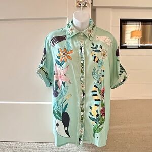 ALEMAIS Insanely Cool & Original SOLD-OUT Abstract Shirt Sz S NWT $325!!